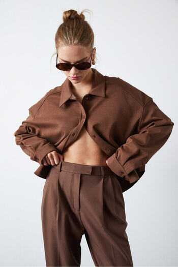 Beyyoglu Πλεκτό πουκάμισο oversize