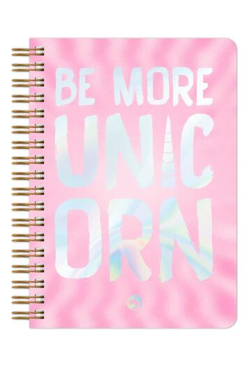Le Color Utopia Spiral Notebook Striped Unicorn 17X24 cm