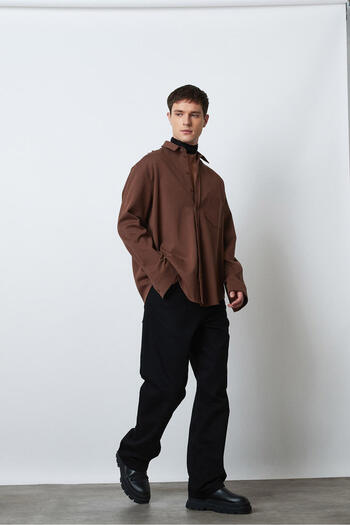 Beyyoglu Πλεκτό πουκάμισο oversize
