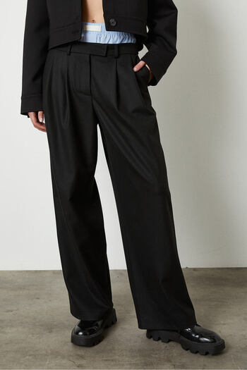 Beyyoglu Palazzo Trousers with Elastic Waist Detail