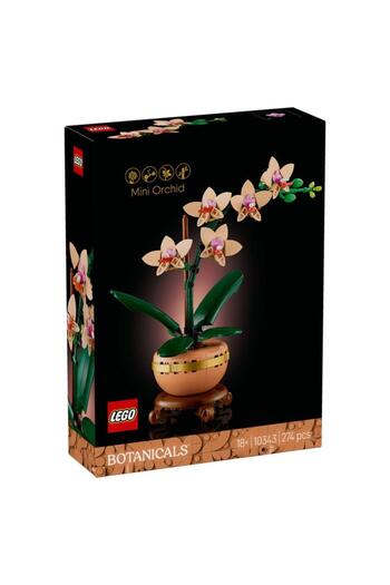 LEGO Botanicals Mini Orchid 10343 - Decorative Flower Making Set for Adults (274 Pieces)