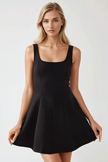 Hiccup Square Neck Mini Dress