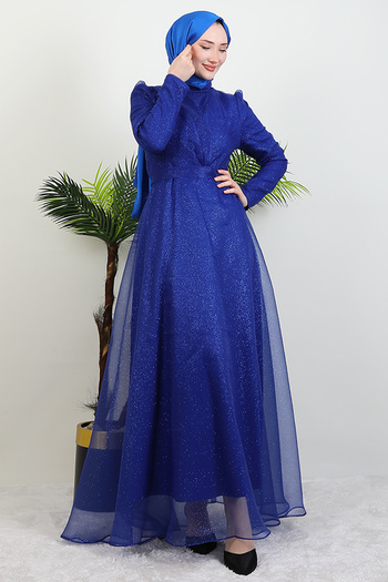 Giza Giyim Βραδινό φόρεμα Alara Hijab Midnight Blue