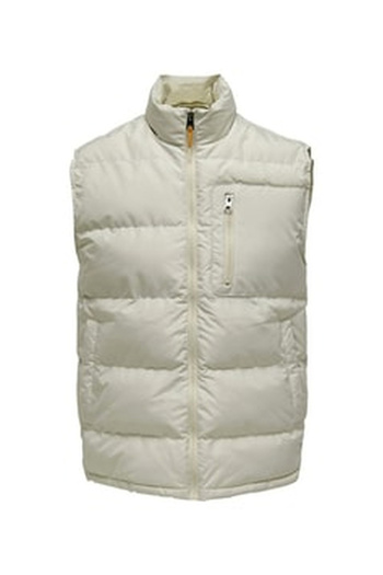 Only & Sons Onsjake Quilted Vest Otw Men's Yellow Vest - 22024229