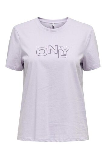 ONLY Onllotta S/S Tee Cs Jrs Women's Purple T-Shirt - 15339251