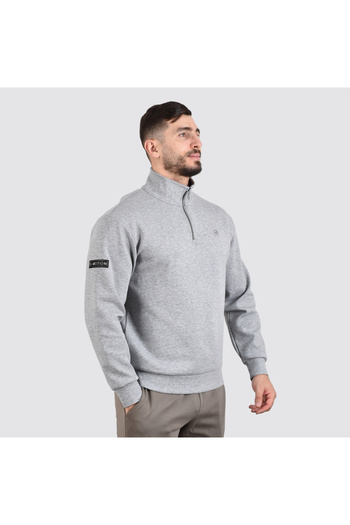 Giordano Men's Mock Neck Interlock Sweatshirt