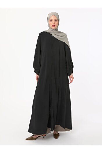 Refka Zippered Black Cap / Overcoat - Refka