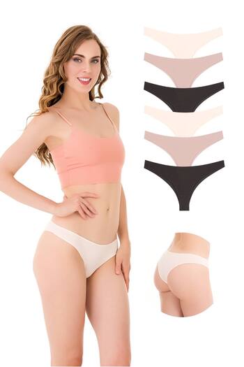 Newlilla 10030 Brazil String Pack of 6 Women's Panties