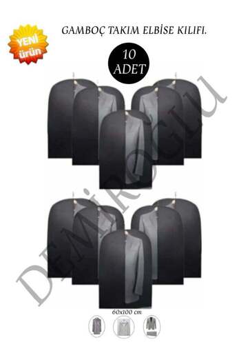DEMİROĞLU EV TEKSTİL 10Pcs Gamboch Suit Cover.Closet Organizer Organizer.