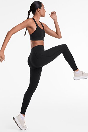 Oysho Compressive raise up ankle-length leggings