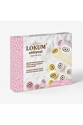 Lokum Atölyesi Sultan Delight with Cocoa Hazelnut Cream Filling 150g