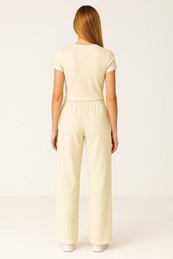 HAKKE High Waist Wide Leg Sweatpants