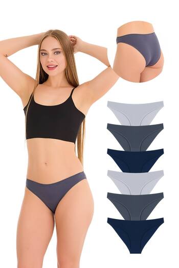 Newlilla 10010 Slip Pack of 6 Bikini Panties