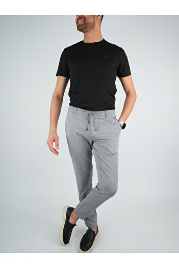 Digital Jeans DİGİTAL JEANS ERKEK KETEN JOGGER PANTOLON Koyu gri