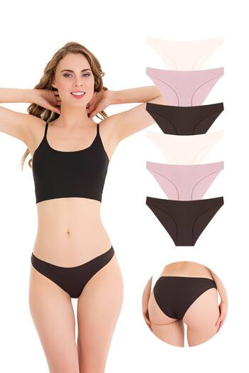 Newlilla 10010 Slip Pack of 6 Bikini Panties