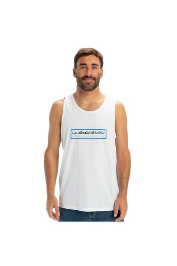 Quiksilver Ev Sun Dagger Tank Men's White Undershirt Men's Underwear Eqyzt08047