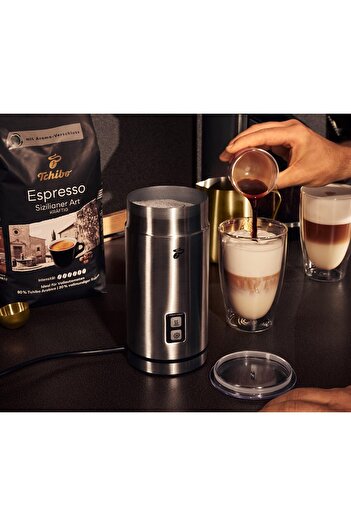 Tchibo Electric Milk Frother, Stainless Steel