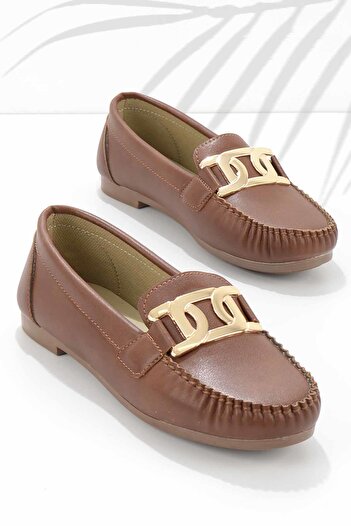 Bambi Tan Women's Loafer Shoes01542166609