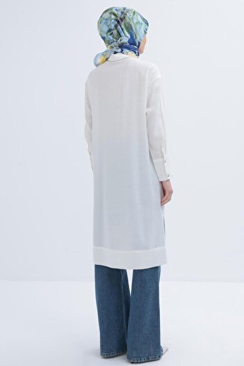 ALLDAY Stone Buttoned Long Fashion Women's Shirt 24Ds51259Al0