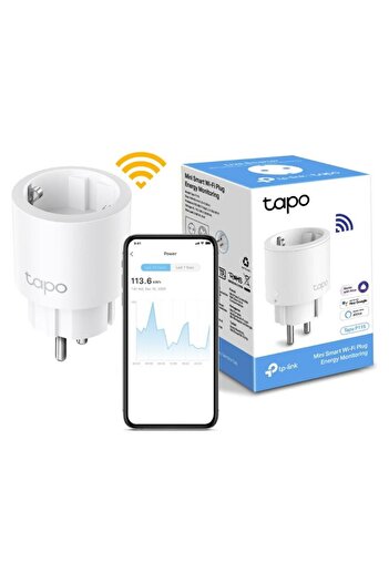 TP-LINK Priza inteligenta TP-Link Mini Tapo P115, Wi-Fi, monitorizare consum energie, voice control, 16A