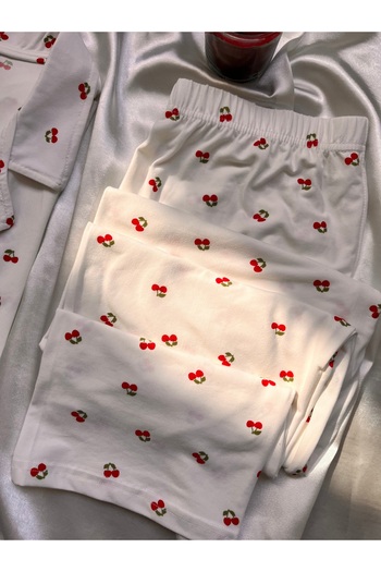 beshineunderwear Cherry Dream Combed Cotton Pajama Set