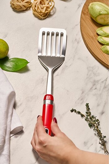 Karaca Mastermaid Slotted Spatula Red