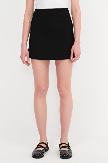 Addax Pocket Detailed Mini Skirt E1036