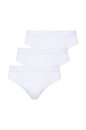 U.S. Polo Assn. Men's White Single Color Slip 3'Erlique Cotton-Modal