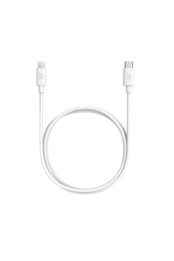 Smart RAVPower 1m Rubber White Lightning Cable – For iPhone
