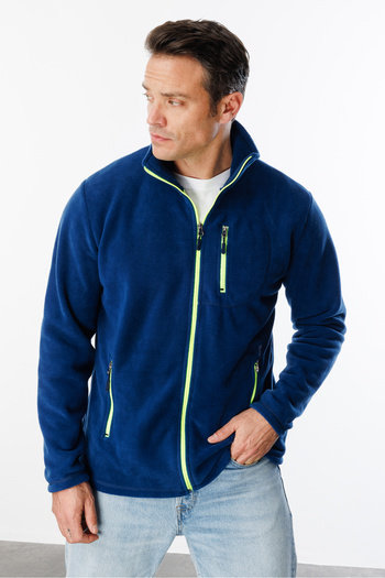GENIUS STORE Men's Outdoor Fleece Jacket - Full Zip, 3 Pockets, Tactical Flecee