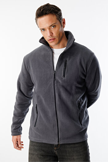 GENIUS STORE Ανδρικό Fleece Full Zippered 3 Pocket Outdoor Fleece Jacket Tactical Flecee