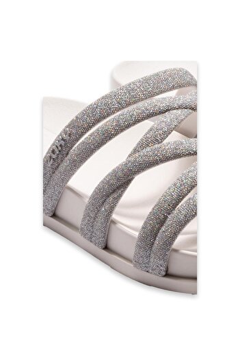 ZAXY Dd0220 Shine Ad Vegan Silver γυναικείες παντόφλες