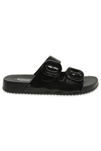 IGOR S10334Z Habana Brillo Black Women's Slippers