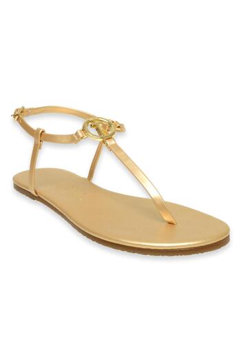 Tkees Tk-8021 Buckle Gold Women's Sandals
