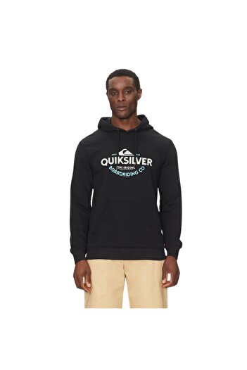 Quiksilver Типизирана качулка Erkek Siyah Суитшърт ERKEK SWEATSHIRT EQYFT05089
