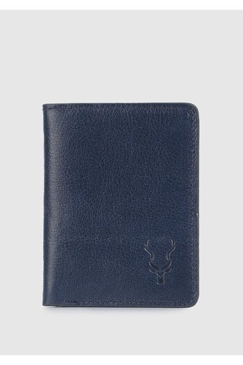 Carrera Carrera Car008 Navy Blue Genuine Leather Wallet