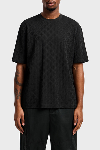 Armani Exchange Λογότυπο Armani Exchage με τυπωμένη κανονική εφαρμογή Βαμβακερό μπλουζάκι με λαιμόκοψη ανδρικό μπλουζάκι XM 000268   AF10337