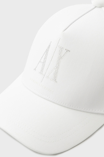Armani Exchange Stoned Logo 100% Cotton Hat Hat Xw 000957   Af13846 U0002