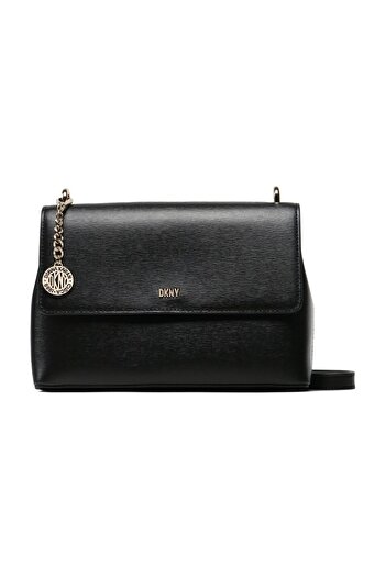Dkny Černá dámská kožená crossbody kabelka 25x16x8 cm R31E3W82BGD