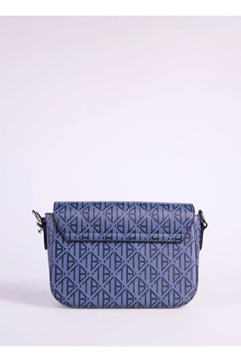 Ted Baker Purple Oblique Monogram Flap Crossbody Bag 240413 -2