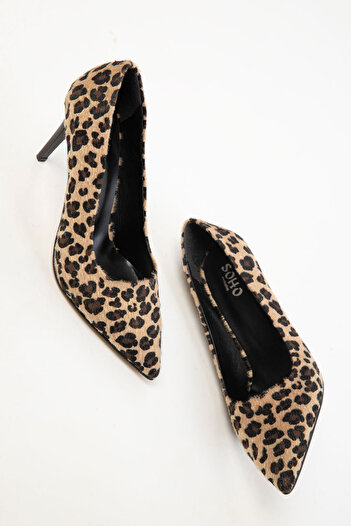 SOHO 20479 Leopard Women's Classic Heeled Shoes