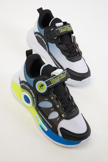 SOHO Black-Ice-Green Kids Sneaker 20507