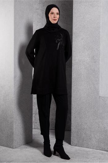 Alvina 45114 Model Patterned Tracksuit Tunic