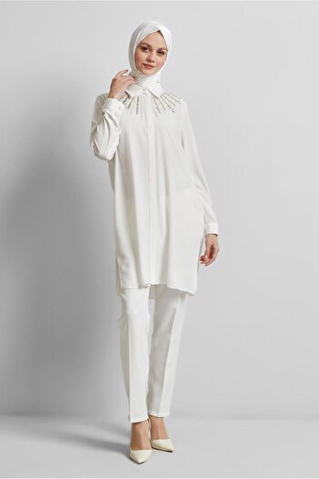 Alvina Shirt Collar Tunic 45421