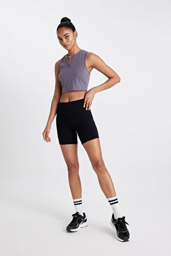 DeFacto Defactofit Crop Crew Neck Sports Tank Top D0638Ax24Au