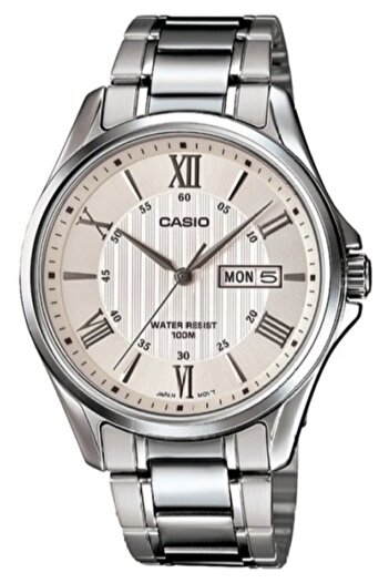 Casio Brand Silver Color Steel Cord Men Wrist Watch