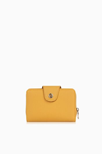 CENGİZ PAKEL Women's Small Size Wallet/Portfolio Mustard 65386