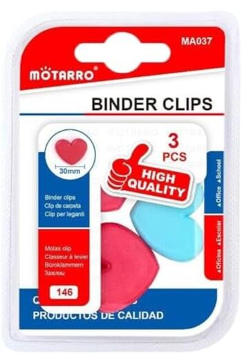 MOTARRO MA037 Binder Clips Metal Paper Clips for Office, School, Home & Document Organization