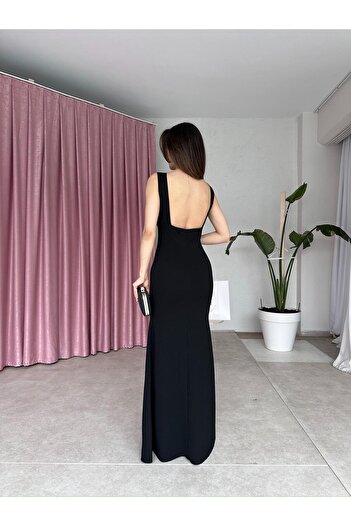 Mooi Butik Wind Maxi Dress 7401 - Black