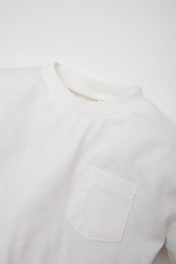 DeFacto Baby Boy Crew Neck Basic Solid Long Sleeve T-Shirt B7004A525Sp